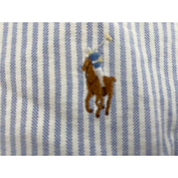 Polo Ralph Lauren Men's Dress Shirt 18 34/35 Yarmouth With Flesh Pony Pinstriped - Picture 7 of 12
